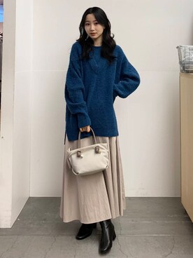 美波さん(レディース・158cm)の冬コーディネート
