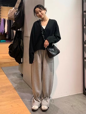 美波さん（レディース・158cm）の冬コーディネート