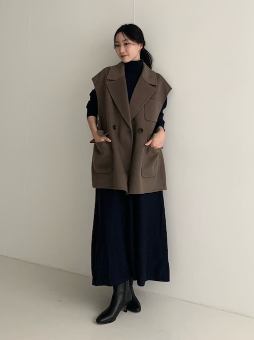 セール】『一部別注カラー』YENN DOUBLE FACE VEST JACKET（その他