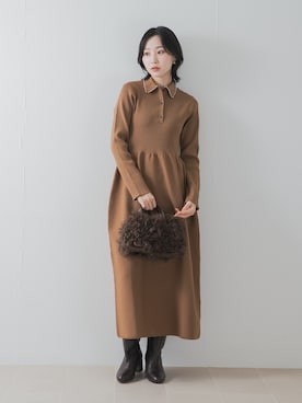 美波さん(レディース・158cm)の秋コーディネート