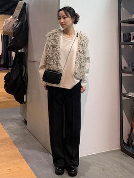 美波さん（レディース・158cm）の冬コーディネート