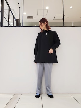 「du noir」｜nagashimaさん（レディース・160cm）の冬コーディネート