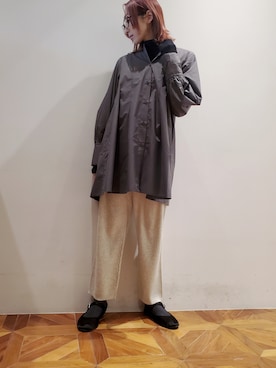 「du noir」｜nagashimaさん（レディース・160cm）の冬コーディネート