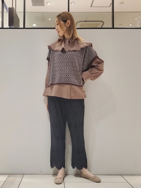 nagashimaさん（レディース・160cm）の秋コーディネート