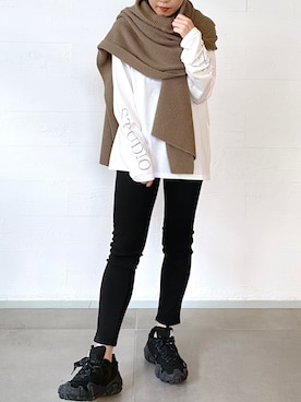 「Acne Studios（アクネストゥディオズ）のアイテム」を使った、inoさん（レディース・158cm）の秋コーディネート