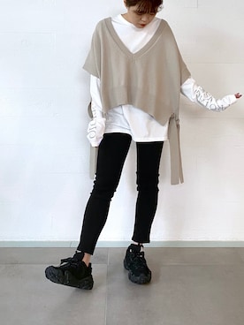 「Acne Studios（アクネストゥディオズ）のアイテム」を使った、inoさん（レディース・158cm）の秋コーディネート