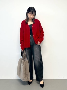 「BARNYARDSTORM（バンヤードストーム）のBARNYARDSTORM / メタルチョーカー（チョーカー）」を使った、LINさん（レディース・163cm）の秋コーディネート