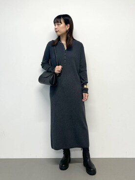 「BARNYARDSTORM（バンヤードストーム）のBARNYARDSTORM / メタルチョーカー（チョーカー）」を使った、LINさん（レディース・163cm）の秋コーディネート