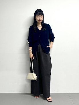 「アイテム（チノパンツ）」を使った、LINさん（レディース・164cm）の夏コーディネート