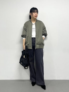 「BARNYARDSTORM（バンヤードストーム）のアイテム」を使った、LINさん（レディース・163cm）の冬コーディネート