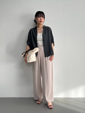 LINさん（レディース・163cm）の春コーディネート