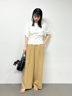 「ADD CULUMN（アドカラム）のアイテム」を使った、LINさん（レディース・163cm）の春コーディネート