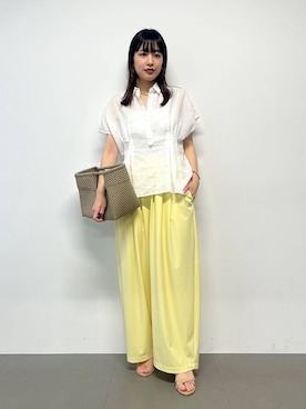 「BARNYARDSTORM（バンヤードストーム）のアイテム（パンツ）」を使った、LINさん（レディース・163cm）の春コーディネート