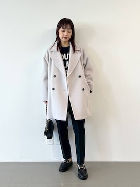 「BARNYARDSTORM」｜「アイテム（その他アウター）」を使った、LINさん（レディース・163cm）の秋コーディネート
