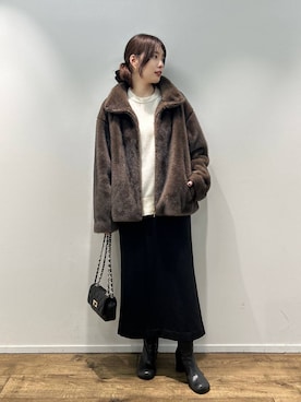 「MILOS（ミロス）のアイテム」を使った、LINさん（レディース・163cm）の秋コーディネート