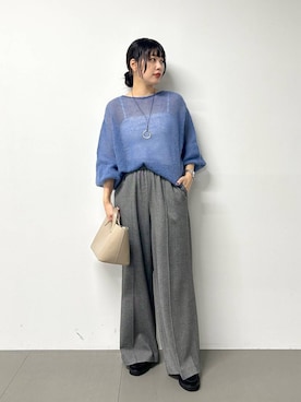 「BARNYARDSTORM（バンヤードストーム）のアイテム（ネックレス）」を使った、LINさん（レディース・164cm）の秋コーディネート