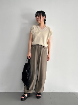 「BARNYARDSTORM（バンヤードストーム）のアイテム」を使った、LINさん（レディース・163cm）の春コーディネート