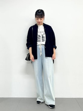 「BARNYARDSTORM（バンヤードストーム）のアイテム」を使った、LINさん（レディース・164cm）の夏コーディネート