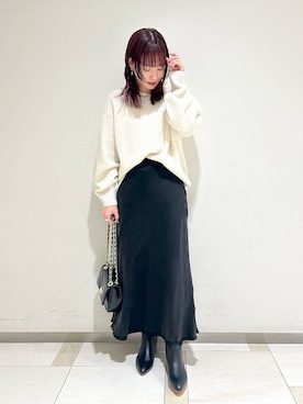 LINさん（レディース・163cm）の冬コーディネート