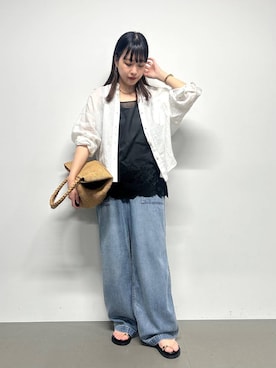 「BARNYARDSTORM（バンヤードストーム）のアイテム（パンツ）」を使った、LINさん（レディース・163cm）の春コーディネート