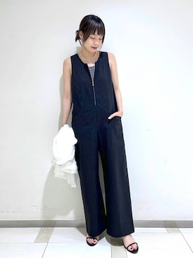 「新作」｜「アイテム（スリッポン）」を使った、LINさん（レディース・163cm）の夏コーディネート