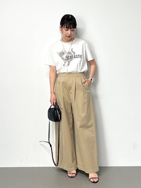 「骨格ナチュラル」｜LINさん（レディース・164cm）の夏コーディネート