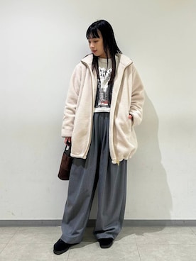 LINさん（レディース・163cm）の冬コーディネート