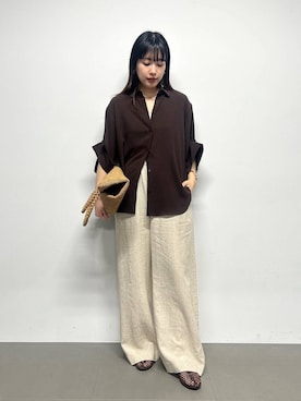 「MADE IN MADA（メイドインマダ）のアイテム」を使った、LINさん（レディース・163cm）の春コーディネート