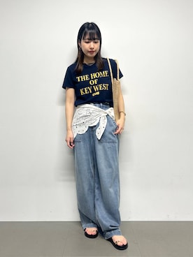 「BARNYARDSTORM（バンヤードストーム）のアイテム（トップス）」を使った、LINさん（レディース・163cm）の春コーディネート