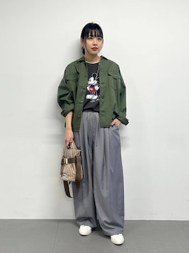 「BARNYARDSTORM（バンヤードストーム）のアイテム」を使った、LINさん（レディース・163cm）の冬コーディネート