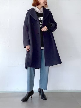 「TICCA（ティッカ）のアイテム（その他アウター）」を使った、akkoさん（レディース・168cm）の秋コーディネート