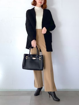 「TICCA（ティッカ）のアイテム（トップス）」を使った、akkoさん（レディース・168cm）の冬コーディネート