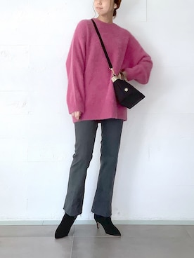 「フォックスファー」｜akkoさん（レディース・168cm）の秋コーディネート