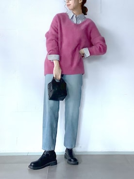 「YANUK（ヤヌーク）のアイテム」を使った、akkoさん（レディース・168cm）の冬コーディネート