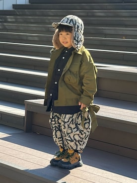 「アイテム（シャツ/ブラウス）」を使った、harupiさん（キッズ・100cm）の秋コーディネート