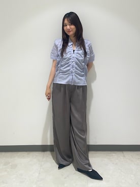 横山ななさん(レディース・157cm)の夏コーディネート