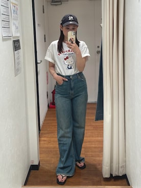 横山ななさん（レディース・157cm）の夏コーディネート