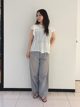 横山ななさん(レディース・157cm)の夏コーディネート