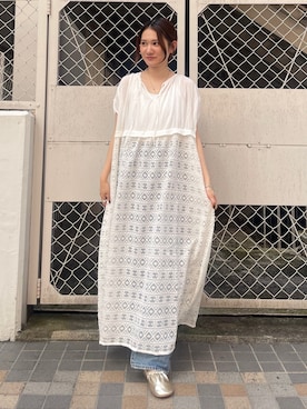 「アイテム（その他シューズ）」を使った、横山ななさん（レディース・157cm）の夏コーディネート