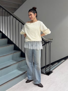 横山ななさん（レディース・157cm）の秋コーディネート