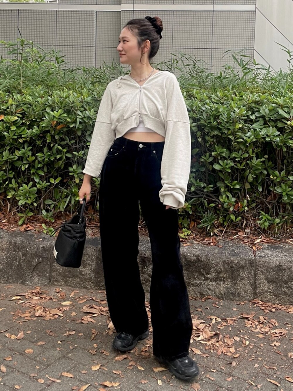 Ungrid フロッキー起毛カーブデニム 24インチ アングリッド Ungrid