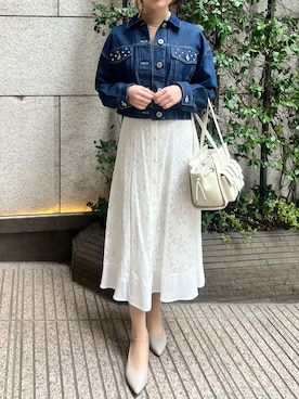 「ORiental TRaffic（オリエンタルトラフィック）のアイテム」を使った、西銀座店さん（レディース・158cm）の春コーディネート