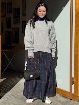 「OUTDOOR PRODUCTS（アウトドアプロダクツ）のアイテム（ワンピース）」を使った、OUTDOORPRODUCTS中目黒店さん（レディース・158cm）の冬コーディネート