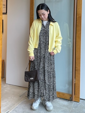 「OUTDOOR PRODUCTS（アウトドアプロダクツ）のアイテム（ワンピース）」を使った、OUTDOORPRODUCTS中目黒店さん（レディース・158cm）の秋コーディネート