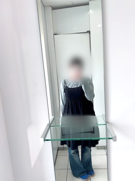「アイテム（チュニック）」を使った、梓さん（レディース・150cm）の夏コーディネート