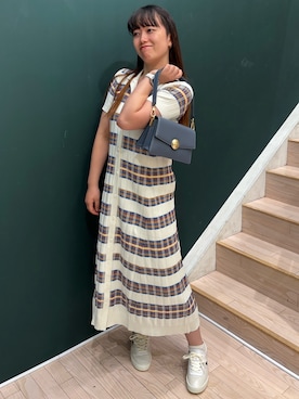 「LACOSTE（ラコステ）のアイテム」を使った、Ayaaaanoさん（レディース・165cm）の夏コーディネート