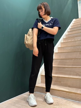 「アイテム（スウェットパンツ）」を使った、Ayaaaanoさん（レディース・165cm）の夏コーディネート