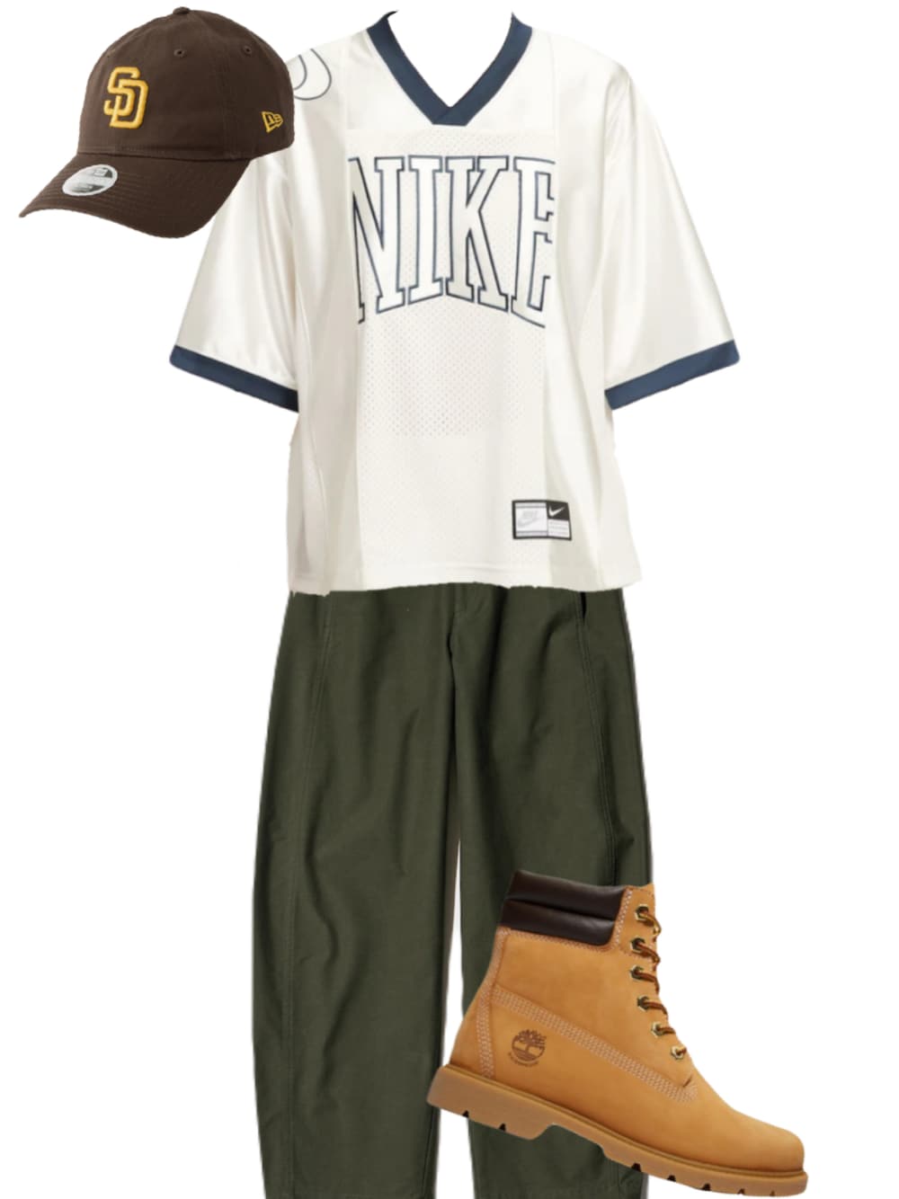 「やっぱり帽子が好き」｜「NIKEのアイテム（Tシャツ/カットソー、ホワイト系）」を使った、gabugabu5685さん（レディース・153cm）の春コーディネートの1枚目の写真