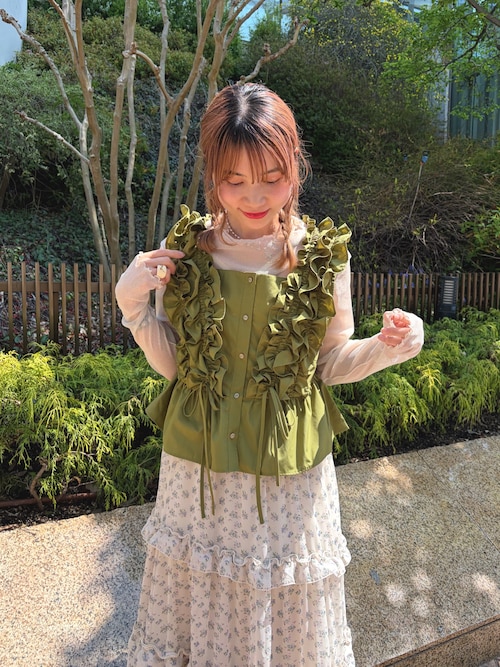【タグ付き新品】CAMEO COLLECTIVE 花柄 ティアード キャミトップ 花柄ティアードキャミワンピース（ワンピース）｜w closet（ダブル