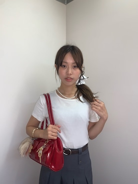 「アイテム（ヘアゴム）」を使った、しげお🌷⸝⋆さん（レディース・155cm）の秋コーディネート